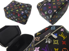 画像をギャラリービューアに読み込む, 新品未使用 LOUIS VUITTON ルイヴィトン LV × TM ニース ミニ ハンドバッグ M13747 モノグラム マルチカラー ブラック 村上隆 中古 4c073200