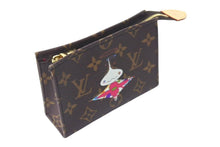 Load image into Gallery viewer, 新品未使用 LOUIS VUITTON ルイヴィトン LV × TM トリオ ポッシュ トワレ ポーチ M13762 モノグラム オニオンヘッド 新作 村上隆 中古 4c073202