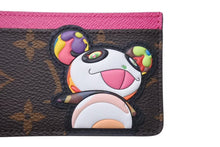 画像をギャラリービューアに読み込む, 新品未使用 LOUIS VUITTON ルイヴィトン 村上隆 LV × TM モノグラム カードケース ポルト カルト・サーンプル パンダ M13439 中古 4c073203