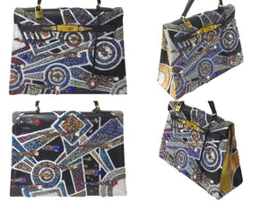 HERMES エルメス ケリー32 旧型 外縫い ボックスカーフ ブラック ゴールド金具 カスタム 美品 中古 4c073208