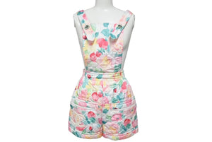 CHANEL Floral Pattern Overalls Floral Pattern Overalls Coco Mark Size 34 Polyester Good Condition Used 4c073210