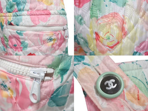 CHANEL Floral Pattern Overalls Floral Pattern Overalls Coco Mark Size 34 Polyester Good Condition Used 4c073210