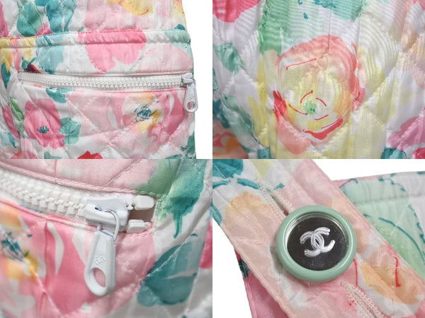 CHANEL Floral Pattern Overalls Floral Pattern Overalls Coco Mark Size 34 Polyester Good Condition Used 4c073210