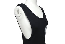 画像をギャラリービューアに読み込む, 新品未使用 CHROME HEARTS クロムハーツ タンクトップ ホースシュー ノースリーブ サイズL ブラック CH クロス コットン 中古 4c073221