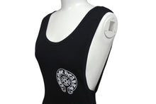 画像をギャラリービューアに読み込む, 新品未使用 CHROME HEARTS クロムハーツ タンクトップ ホースシュー ノースリーブ サイズL ブラック CH クロス コットン 中古 4c073221