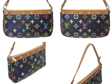 画像をギャラリービューアに読み込む, LOUIS VUITTON ルイヴィトン ポシェット アクセソワール アクセサリーポーチ M92648 モノグラムマルチ 村上隆 ブラック 美品 中古 4c073223