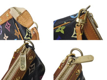 画像をギャラリービューアに読み込む, LOUIS VUITTON ルイヴィトン ポシェット アクセソワール アクセサリーポーチ M92648 モノグラムマルチ 村上隆 ブラック 美品 中古 4c073223