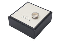 GUCCI Gucci Ring BRANTED Cutout G Ring 7g No. 9 Silver 925 Used 4c073241