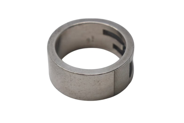 GUCCI Gucci Ring BRANTED Cutout G Ring 7g No. 9 Silver 925 Used 4c073241