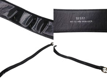 Load image into Gallery viewer, GUCCI グッチ ベルト GGバックル ヴィンテージ 036 1046 0979 レザー エナメル ブラック シルバー金具 サイズ80/32 良品 中古 4c073242