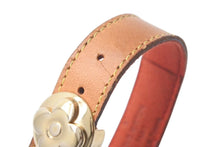 Load image into Gallery viewer, LOUIS VUITTON ルイヴィトン グッドラック ブレスレット M64448 モノグラム ブラウン ゴールド レザー GP 美品 中古 4c073253