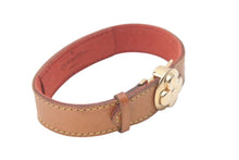 Load image into Gallery viewer, LOUIS VUITTON ルイヴィトン グッドラック ブレスレット M64448 モノグラム ブラウン ゴールド レザー GP 美品 中古 4c073253