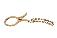 Load image into Gallery viewer, HERMES エルメス フィルー グローブホルダー 手袋ホルダー チェーン アクセサリー GP ゴールド 美品 中古 4c073256