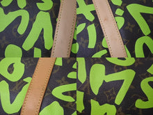 画像をギャラリービューアに読み込む, LOUIS VUITTON ルイヴィトン モノグラム グラフティ キーポル50 ボストンバッグ グリーン M93700 美品 中古 4c073258