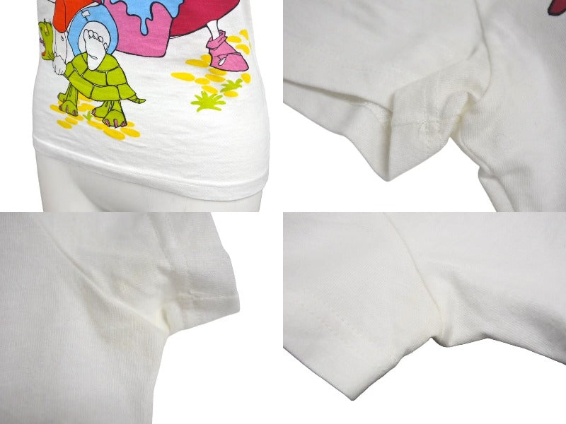 極美品 Christian Dior クリスチャンディオール 02SS SUMMER HOLIDAY 半袖Tシャツ 2A12155029 サイズ38 ガリアーノ期 ホワイト 中古 4c073264