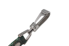 Load image into Gallery viewer, GOYARD ゴヤール リード ペット用品 ペットグッズ グリーン PVC レザー ヘリンボーン シルバー金具 美品 中古 4c073269