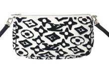 画像をギャラリービューアに読み込む, 極美品 LOUIS VUITTON ルイヴィトン × ウルス フィッシャー ポシェット アクセソワール アクセサリーポーチ M45565 ブラック ホワイト 中古 4c073270