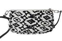 画像をギャラリービューアに読み込む, 極美品 LOUIS VUITTON ルイヴィトン × ウルス フィッシャー ポシェット アクセソワール アクセサリーポーチ M45565 ブラック ホワイト 中古 4c073270