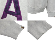 画像をギャラリービューアに読み込む, 極美品 A BATHING APE アベイシングエイプ Logo Sweat Grey ロゴスエット グレー サイズ L 001SWJ301007M 中古 4c073275
