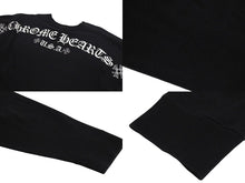 画像をギャラリービューアに読み込む, CHROME HEARTS クロムハーツ 長袖Ｔシャツ サイズXXL アーチロゴ CHプラス プリント ブラック ホワイト コットン 美品 中古 4c073289