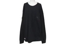 画像をギャラリービューアに読み込む, CHROME HEARTS クロムハーツ クロスプリント ロングスリーブＴシャツ ロゴ コットン ブラック XXL 美品 中古 4c073291