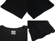 画像をギャラリービューアに読み込む, CHROME HEARTS クロムハーツ クロスプリント ロングスリーブＴシャツ ロゴ コットン ブラック ゴールド XXL 美品 中古 4c073293