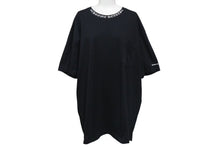 画像をギャラリービューアに読み込む, CHROME HEARTS クロムハーツ 半袖Tシャツ ネックロゴ クルーネック トップス 97729 コットン ブラック ホワイト XXL 美品 中古 4c073302