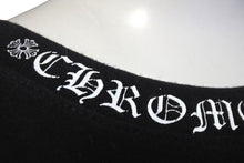 画像をギャラリービューアに読み込む, CHROME HEARTS クロムハーツ 半袖Tシャツ ネックロゴ クルーネック トップス 97729 コットン ブラック ホワイト XXL 美品 中古 4c073302