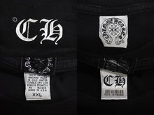 画像をギャラリービューアに読み込む, CHROME HEARTS クロムハーツ 半袖Ｔシャツ サイズXXL バックセメタリークロス ダガー プリント ブラック コットン 良品 中古 4c073303