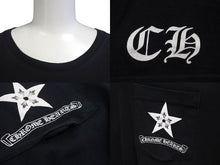 画像をギャラリービューアに読み込む, CHROME HEARTS クロムハーツ 半袖Ｔシャツ サイズXXL スターモチーフ ロゴ プリント ブラック コットン 良品 中古 4c073304