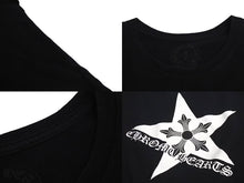 画像をギャラリービューアに読み込む, CHROME HEARTS クロムハーツ 半袖Ｔシャツ サイズXXL スターモチーフ ロゴ プリント ブラック コットン 良品 中古 4c073304