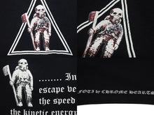画像をギャラリービューアに読み込む, CHROME HEARTS クロムハーツ フォッティ プリントＴシャツ ロゴ コットン ブラック XXL 美品 中古 4c073311