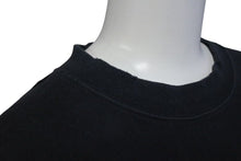 Load image into Gallery viewer, BALENCIAGA バレンシアガ 22SS メタルロゴ オーバーサイズ 半袖Ｔシャツ ブラック コットン ダメージ加工 汚れ加工 694576 サイズ3 良品 中古 4c073315