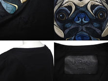 画像をギャラリービューアに読み込む, JUUN.J ジュンジー Pug Motif tee パグモチーフ T シャツ サイズ 50 ブラック ユニセックス 刺繍 美品 中古 4c073322