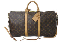 画像をギャラリービューアに読み込む, LOUIS VUITTON ルイヴィトン キーポルバンドリエール50 ボストンバッグ M41416 モノグラムキャンバス ブラウン 美品 中古 4c073324