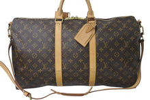 画像をギャラリービューアに読み込む, LOUIS VUITTON ルイヴィトン キーポルバンドリエール50 ボストンバッグ M41416 モノグラムキャンバス ブラウン 美品 中古 4c073324