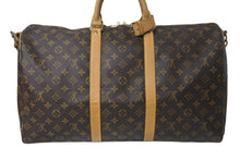画像をギャラリービューアに読み込む, LOUIS VUITTON ルイヴィトン キーポルバンドリエール50 ボストンバッグ M41416 モノグラムキャンバス ブラウン 美品 中古 4c073324