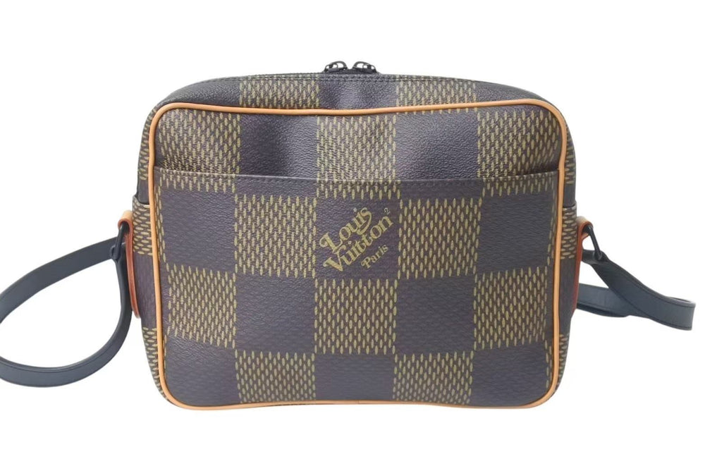 LOUIS VUITTON ルイヴィトン ナイルメッセンジャー PM ショルダーバッグ ダミエジャイアント NIGO N40359 ブラウン 美品 中古 4c073330