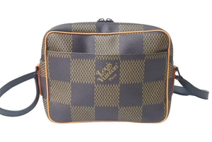LOUIS VUITTON ルイヴィトン ナイルメッセンジャー PM ショルダーバッグ ダミエジャイアント NIGO N40359 ブラウン 美品 中古 4c073330