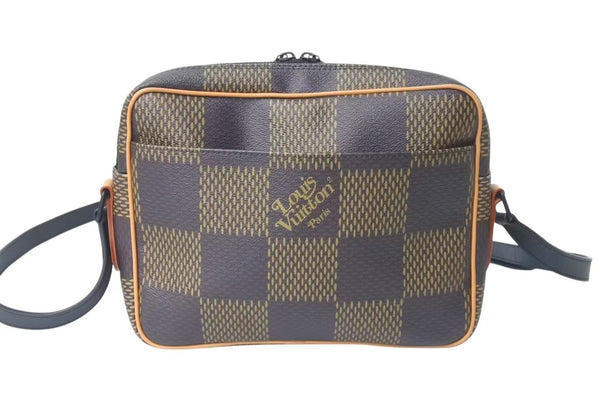 LOUIS VUITTON ルイヴィトン ナイルメッセンジャー PM ショルダーバッグ ダミエジャイアント NIGO N40359 ブラウン 美品 中古 4c073330