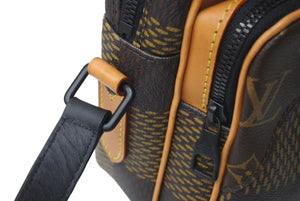 LOUIS VUITTON ルイヴィトン ナイルメッセンジャー PM ショルダーバッグ ダミエジャイアント NIGO N40359 ブラウン 美品 中古 4c073330