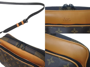 LOUIS VUITTON ルイヴィトン ナイルメッセンジャー PM ショルダーバッグ ダミエジャイアント NIGO N40359 ブラウン 美品 中古 4c073330