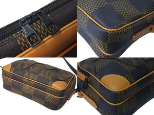 LOUIS VUITTON ルイヴィトン ナイルメッセンジャー PM ショルダーバッグ ダミエジャイアント NIGO N40359 ブラウン 美品 中古 4c073330