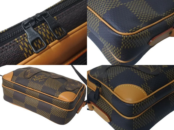 LOUIS VUITTON ルイヴィトン ナイルメッセンジャー PM ショルダーバッグ ダミエジャイアント NIGO N40359 ブラウン 美品 中古 4c073330