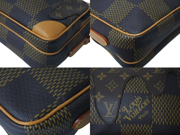 LOUIS VUITTON ルイヴィトン ナイルメッセンジャー PM ショルダーバッグ ダミエジャイアント NIGO N40359 ブラウン 美品 中古 4c073330