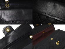 Load image into Gallery viewer, 極美品 CHANEL シャネル マトラッセ23 Wフラップ チェーン ショルダーバッグ ラムスキン2番台 ブラック ゴールド金具 中古 4c073340