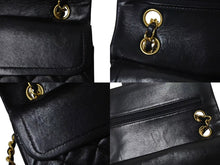 Load image into Gallery viewer, 極美品 CHANEL シャネル マトラッセ23 Wフラップ チェーン ショルダーバッグ ラムスキン1番台 ブラック ゴールド金具 中古 4c073342