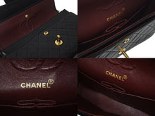 Load image into Gallery viewer, 極美品 CHANEL シャネル マトラッセ23 Wフラップ チェーン ショルダーバッグ ラムスキン1番台 ブラック ゴールド金具 中古 4c073342