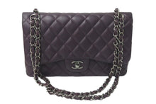 Load image into Gallery viewer, 極美品 CHANEL シャネル マトラッセ30 Wフラップ チェーン ショルダーバッグ ラムスキン 15番台 パープル シルバー金具 美品 中古 4c073346