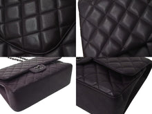 Load image into Gallery viewer, 極美品 CHANEL シャネル マトラッセ30 Wフラップ チェーン ショルダーバッグ ラムスキン 15番台 パープル シルバー金具 美品 中古 4c073346